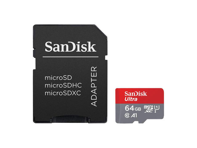 Карти памет 64GB microSDXC SanDisk Ultra Class 10 А1