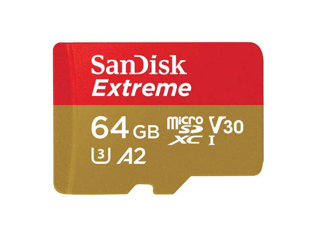 Карти памет 64GB microSDXC SanDisk Extreme V30 A2