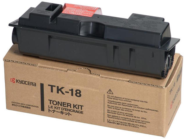 Консумативи Оригинална тонер касета Kyocera TK-18, черна