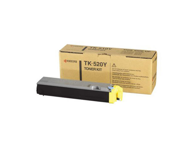 Консумативи Оригинална тонер касета Kyocera TK-520Y, жълта