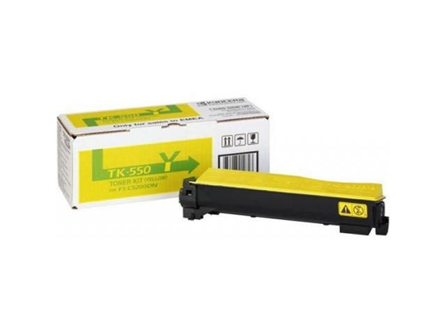 Консумативи Оригинална тонер касета Kyocera TK-550Y, жълта