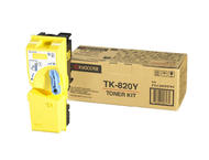 Консумативи Оригинална тонер касета Kyocera TK-820Y, жълта