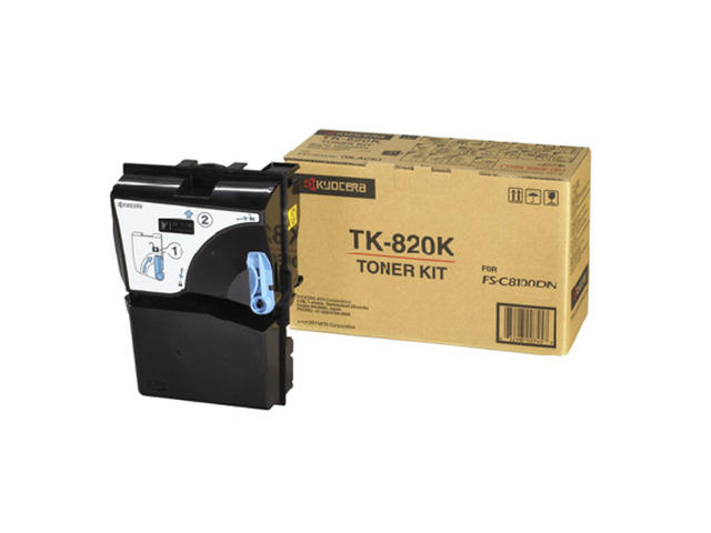 Консумативи Оригинална тонер касета Kyocera TK-820K, черна