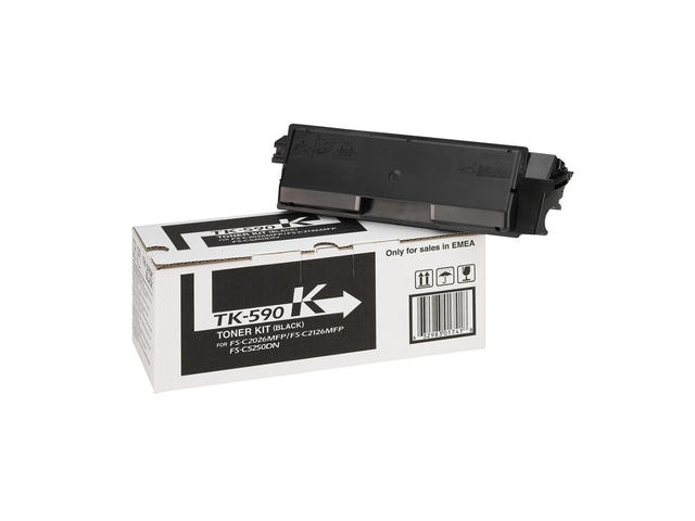 Консумативи Оригинална тонер касета Kyocera TK-590K, черна