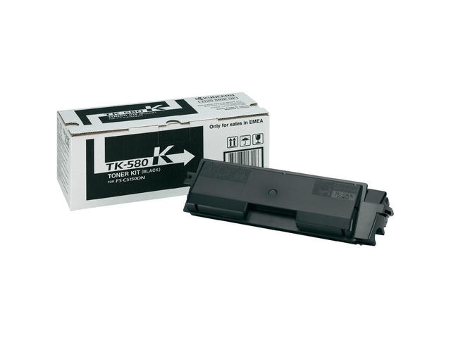 Консумативи Оригинална тонер касета Kyocera TK-580K, черна