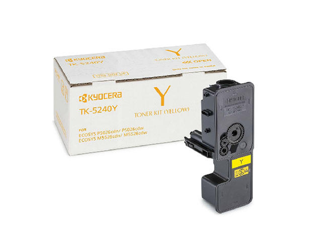 Консумативи Оригинална тонер касета Kyocera TK-5240Y, жълта