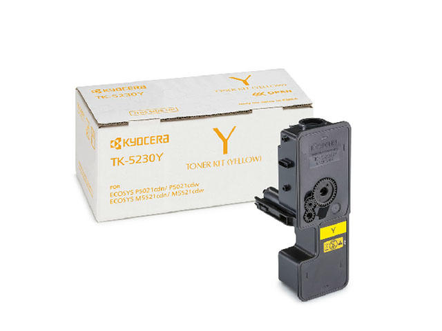 Консумативи Оригинална тонер касета Kyocera TK-5230Y, жълта