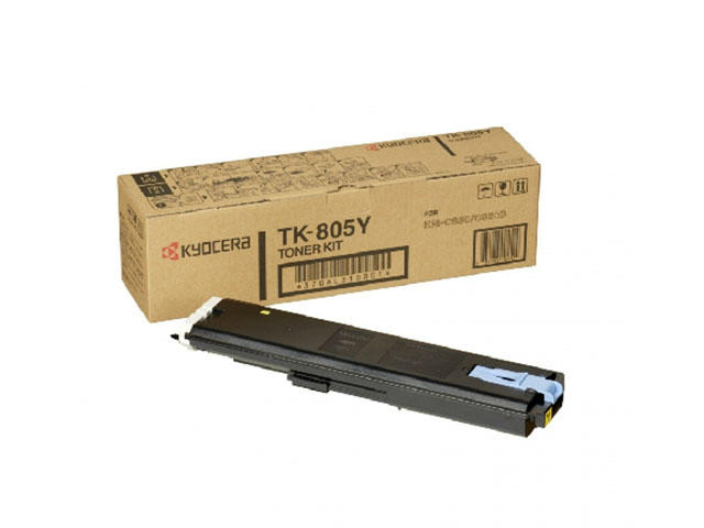 Консумативи Оригинална тонер касета Kyocera TK-805Y, жълта