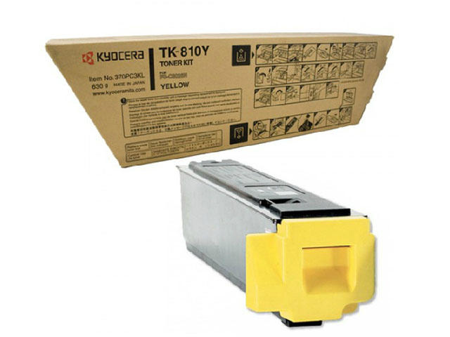 Консумативи Оригинална тонер касета Kyocera TK-810Y, жълта