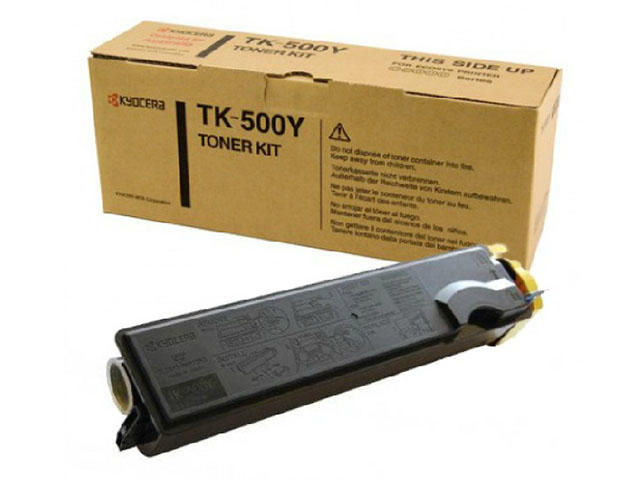 Консумативи Оригинална тонер касета Kyocera TK-500Y, жълта