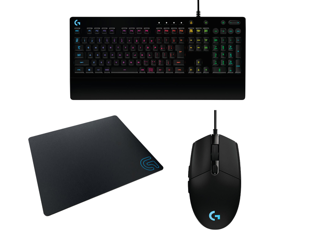 Клавиатури Logitech G213 Prodigy + G102 Prodigy + G440 Hard Gaming Mouse Pad