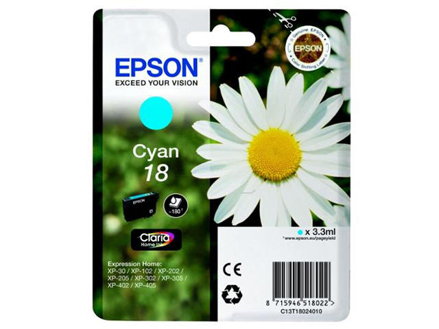 Консумативи Оригинален EPSON Cyan, Claria Home