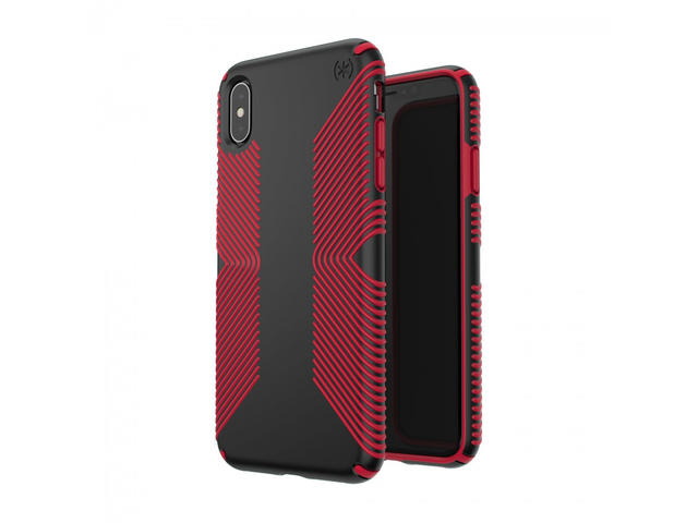 Калъфи Speck iPhione XS Presidio Grip, червен/черен
