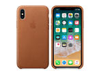 Калъфи Apple iPhone кожен калъф за iPhone X, светлокафяв