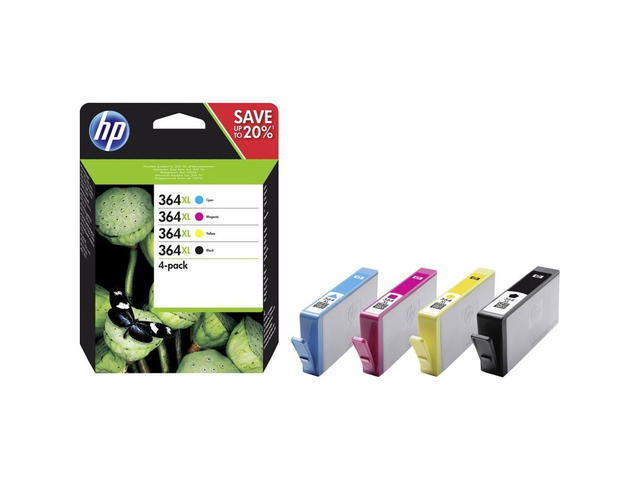 Консумативи Оригинален HP 364XL CMYK Ink Cartridge Combo 4-Pack