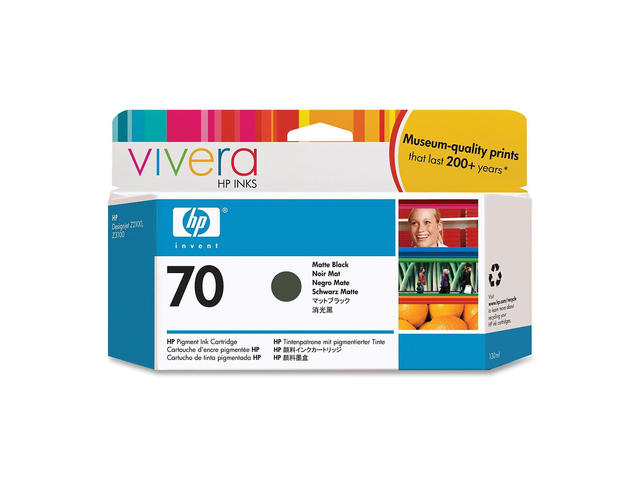 Консумативи Оригинален HP 70 130-ml Matte Black Ink Cartridge