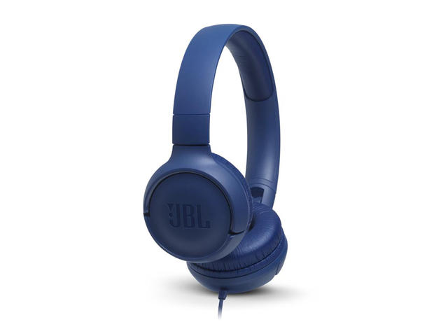 Слушалки JBL T500, в синьо