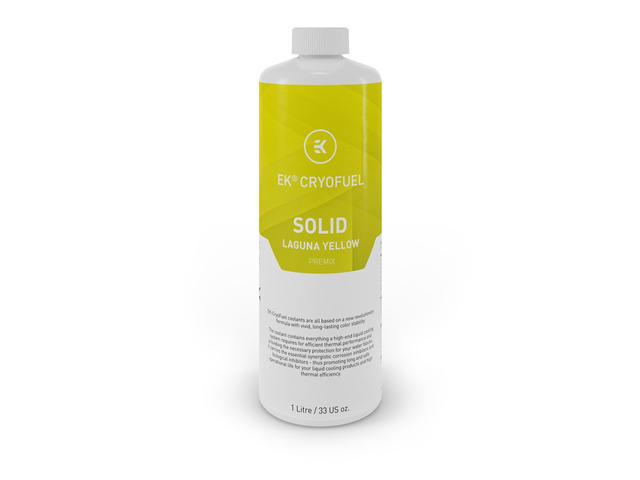 Течности EKWB EK-CryoFuel Solid Laguna Yellow (Premix 1000mL)