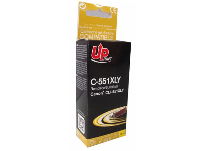 Консумативи Съвместим UPRINT CLI-551XL Yellow, Canon