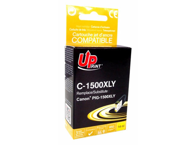 Консумативи Съвместим UPRINT PGI1500 Yellow, Canon