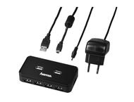 Джаджи Hama Hub 39859 USB 2.0, в черно