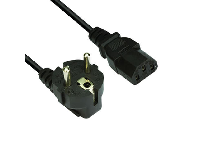 Кабели и Адаптери VCom Power Cord Computer schuko 220V - CE021-10m