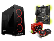 Дънни платки Комплект MSI Z370 SLI PLUS + MSI GeForce GTX 1050 Ti GAMING X 4G + MSI MAG PYLON