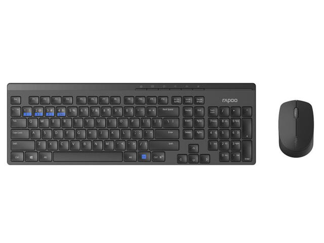 Клавиатури Rapoo 8100M Multi Mode, в черно