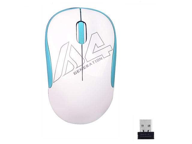 Мишки A4tech G3-300N V-TRACK, в бяло и синьо