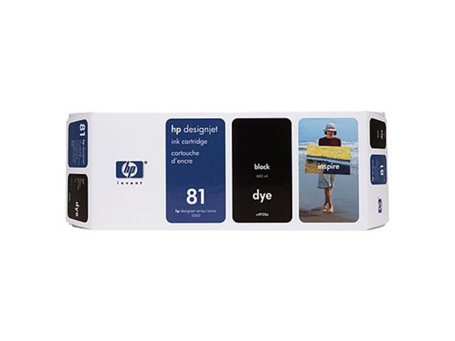 Консумативи Оригинален HP 81 680-ml Black Dye Ink Cartridge