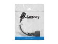 Кабели и Адаптери Lanberg Cable Power Ext IEC 320 C14 / SCHUKO F 0.2m Black
