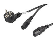 Кабели и Адаптери Lanberg захранващ сплитер Cable Power cord Schuko / 2 x IEC 320 C13 2m