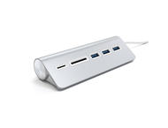 Кабели и Адаптери Satechi Aluminum USB 3.0 Hub & Card Reader