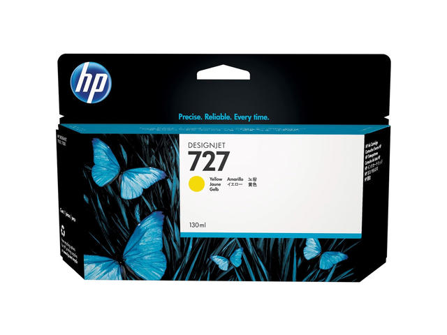 Консумативи Оригинален HP 727 300-ml Yellow DesignJet Ink Cartridge
