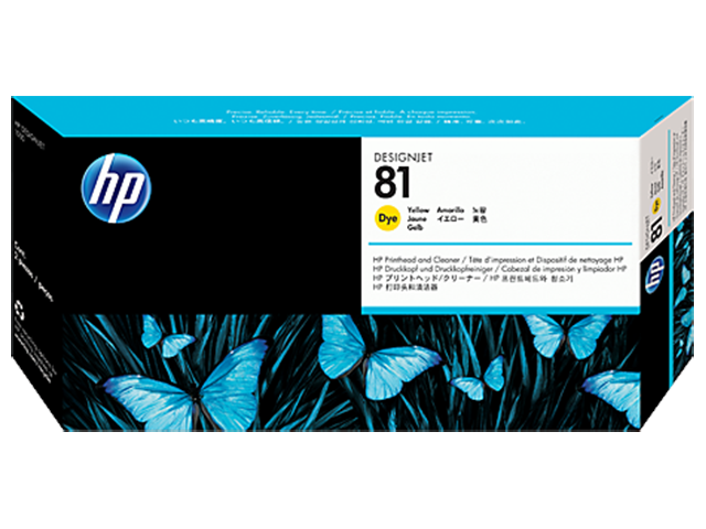 Консумативи HP 81 Yellow Dye Printhead and Printhead Cleaner
