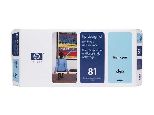 Консумативи HP 81 Light Cyan Dye Printhead and Printhead Cleaner