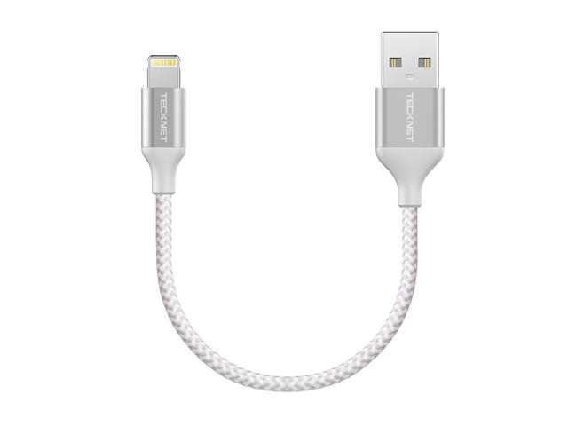 Кабели и Адаптери TeckNet P6010 Apple MFi Certified Lightning to USB Cable 10cm.