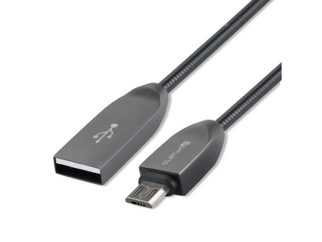 Кабели и Адаптери 4smarts FerrumCord Stainless Steel MicroUSB Data Cable