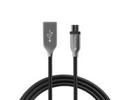 Кабели и Адаптери 4smarts FerrumCord Stainless Steel MicroUSB Data Cable