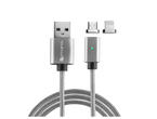 Кабели и Адаптери 4smarts Magnetic USB Cable GravityCord Cable + Lightning & Micro-USB Connectors