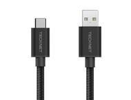 Кабели и Адаптери TeckNet TA502 Braided 3.1 USB-A to USB-C Cable Black