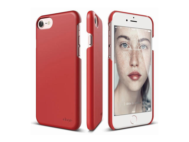 Калъфи Elago S7 Slim Fit 2 Case + HD Clear Film за iPhone 7/ iPhone 8, червено