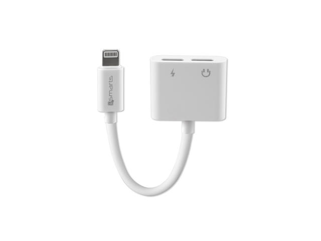 Кабели и Адаптери 4smarts Audio and Charging Splitter Lightning to 2x Lightning