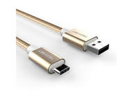 Кабели и Адаптери TeckNet TA502 Braided 3.1 USB-A to USB-C Cable Gold