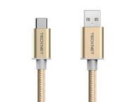 Кабели и Адаптери TeckNet TA502 Braided 3.1 USB-A to USB-C Cable Gold