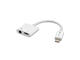 Кабели и Адаптери 4smarts Audio and Charging Splitter Lightning to Lightning & 3.5mm Aux