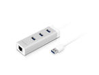 Кабели и Адаптери Macally USB 3.0 HUB Gigabit Ethernet