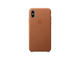 Калъфи Apple iPhone Xs Leather Case, в кафяво