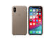 Калъфи Apple iPhone Xs Leather Case, в сиво