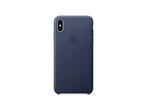 Калъфи Apple iPhone Xs Max Leather Case, в синьо
